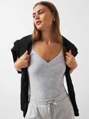 Black/Grey Lightweight Thermal Rib Vests 2 Pack - Image 5 of 9