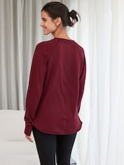 Black/Purple Long Sleeve Thermal Tops 2 Pack - Image 4 of 9