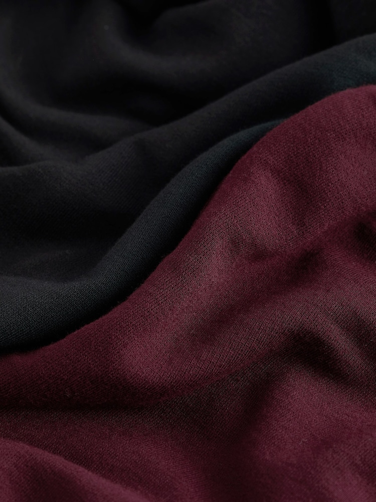 Black/Purple Long Sleeve Thermal Tops 2 Pack - Image 9 of 9