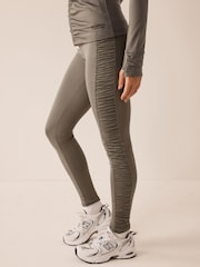 Khaki Green High Waisted Leggings - Image 4 of 8