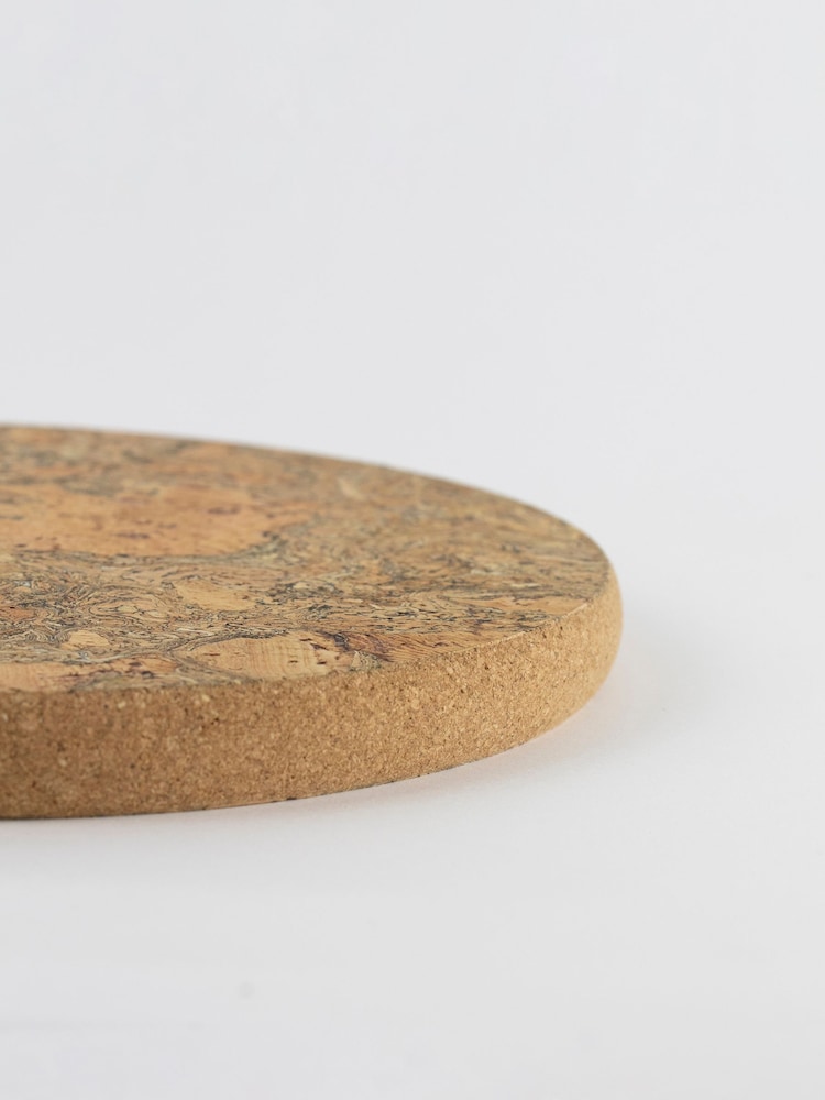 Liga Natural Cork Round Trivet Set - Image 4 of 4
