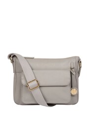 Gris - Bolso de hombro de cuero Tindall de Pure Luxuries London - Imagen 2 de 5