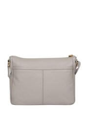 Gris - Bolso de hombro de cuero Tindall de Pure Luxuries London - Imagen 3 de 5