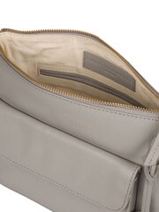 Gris - Bolso de hombro de cuero Tindall de Pure Luxuries London - Imagen 5 de 5