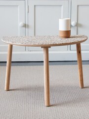 Liga Clear Beach Clean Half Moon Table - Image 1 of 3