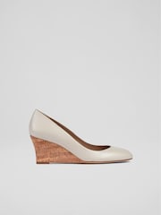 LK Bennett Natural Espadrille Eevi Round Toe Pumps - Image 1 of 4