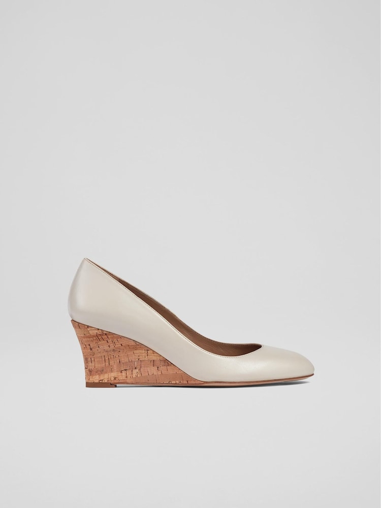 LK Bennett Natural Espadrille Eevi Round Toe Pumps - Image 1 of 4 LK Bennett Natural Espadrille Eevi Round Toe Pumps - Image 1 of 4