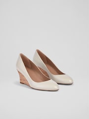 LK Bennett Natural Espadrille Eevi Round Toe Pumps - Image 2 of 4