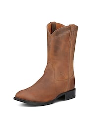 Коричневые ботинки в стиле вестерн Ariat Heritage Roper - Image 2 of 4