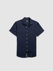 Rodd & Gunn Blue Palm Beach Sports Fit Shirt - Image 4 of 5