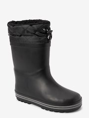 Black Thinsulate™ Warm Lined Cuff Wellies - Image 2 of 5