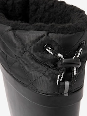 Black Thinsulate™ Warm Lined Cuff Wellies - Image 4 of 5