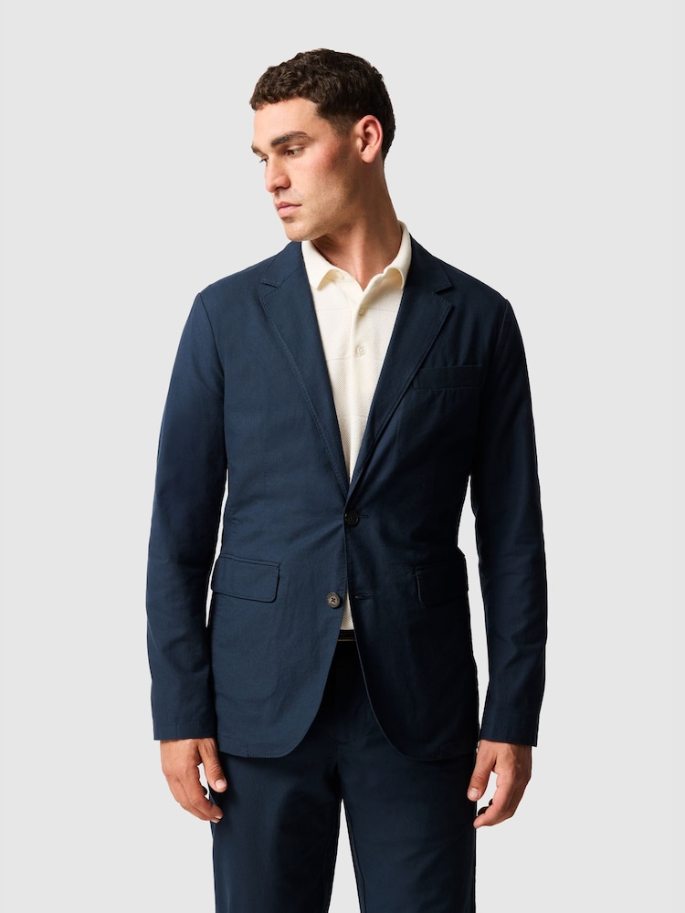 Rodd & Gunn Navy Blue Blazer Sports Fit Jacket - Image 1 of 5 Rodd & Gunn Navy Blue Blazer Sports Fit Jacket - Image 1 of 5