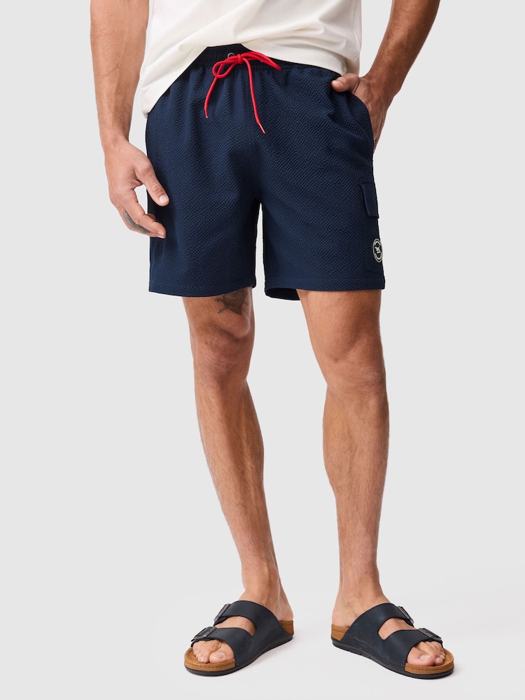 Rodd & Gunn Navy Blue Winterton River Swim Shorts - Image 1 of 5