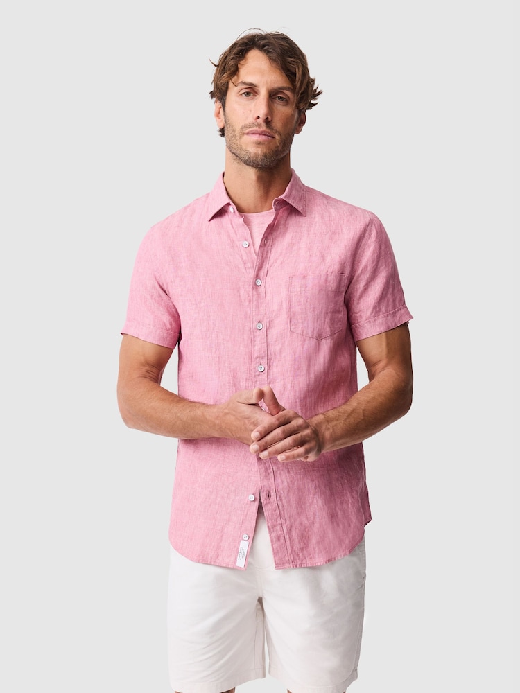 Rodd & Gunn Pink Palm Beach Sports Fit Shirt - Image 1 of 5