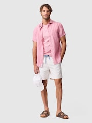 Rodd & Gunn Pink Palm Beach Sports Fit Shirt - Image 3 of 5