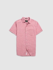 Rodd & Gunn Pink Palm Beach Sports Fit Shirt - Image 4 of 5