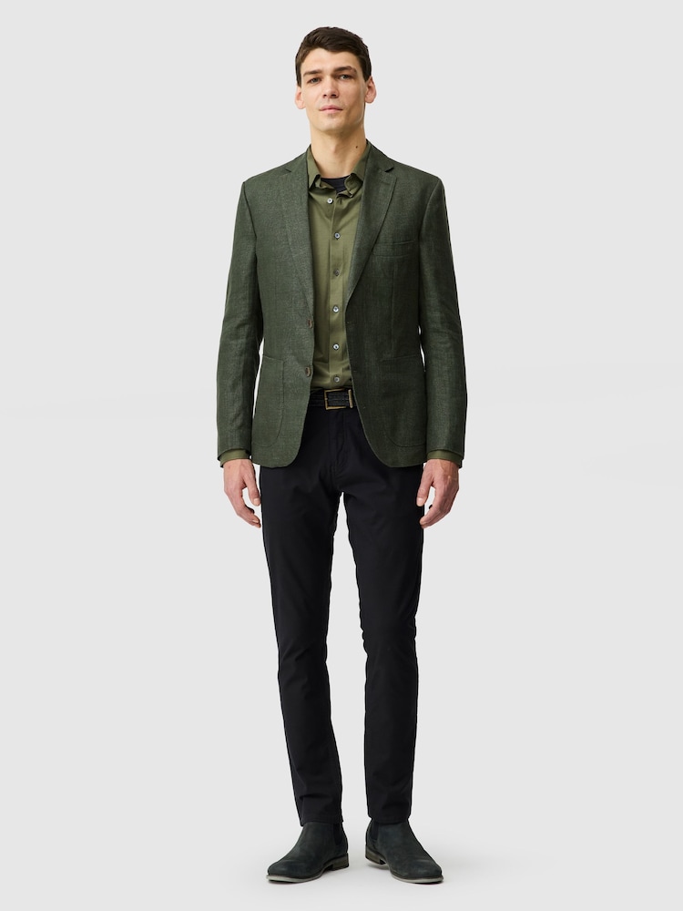 Rodd & Gunn Dark Green The Cascades Sports Fit Jacket - Image 2 of 5
