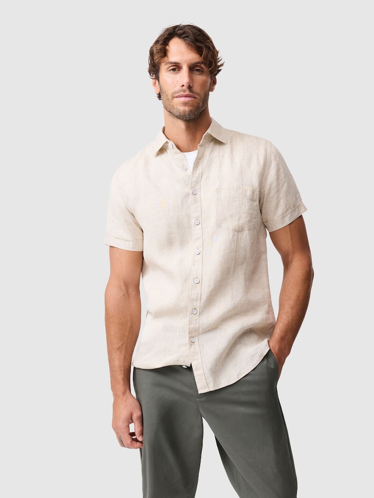 Rodd & Gunn Natural Palm Beach Sports Fit Shirt - Image 1 of 5