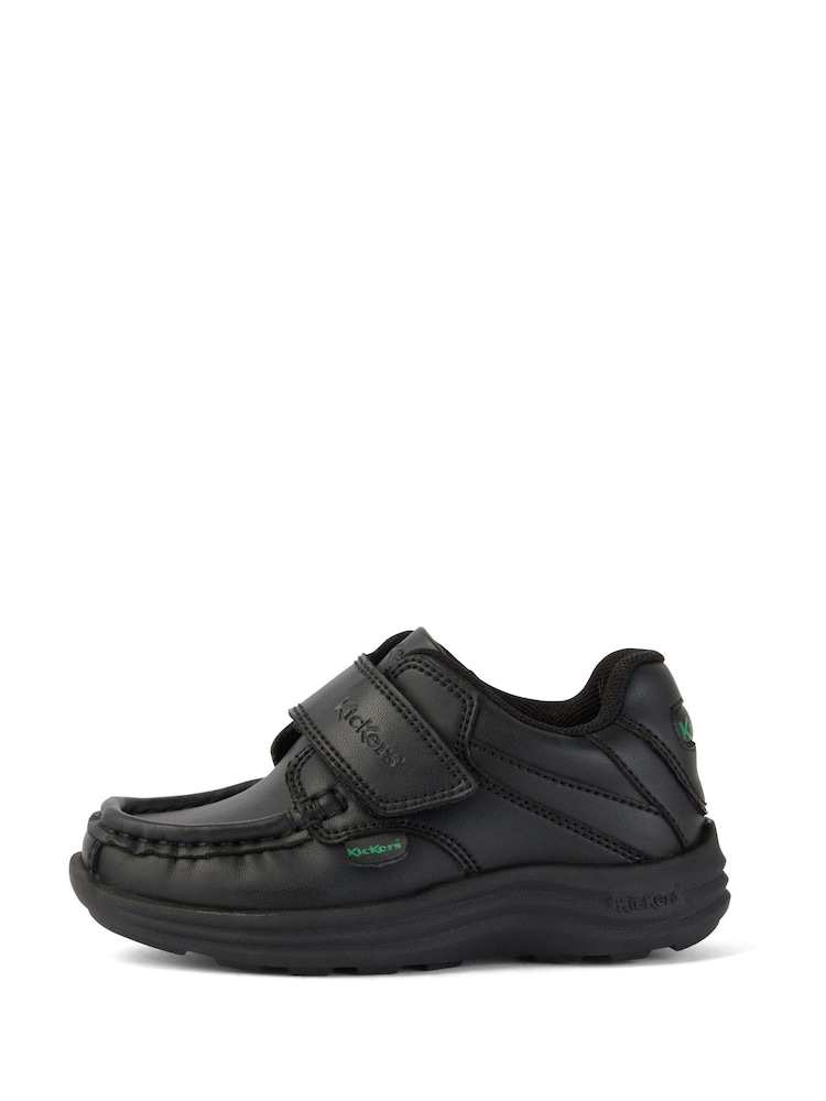 Kickers Black Infant Vegan Reasan Strap Trainers - Image 2 of 10