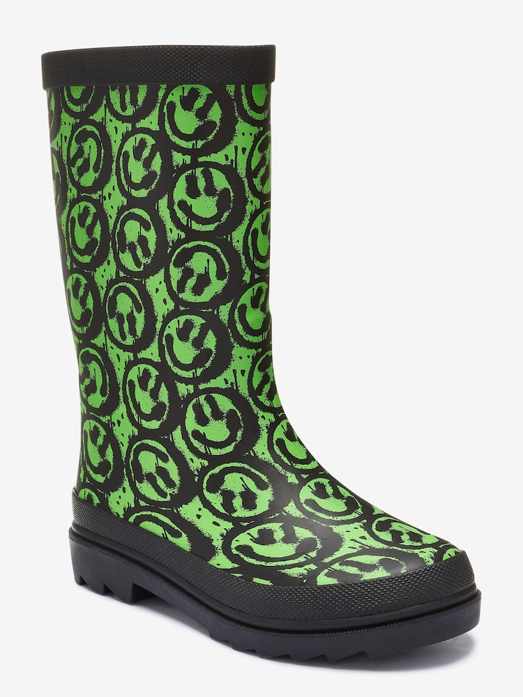 Schwarz/Limettengrün - Gummistiefel - Bild 2 von 4