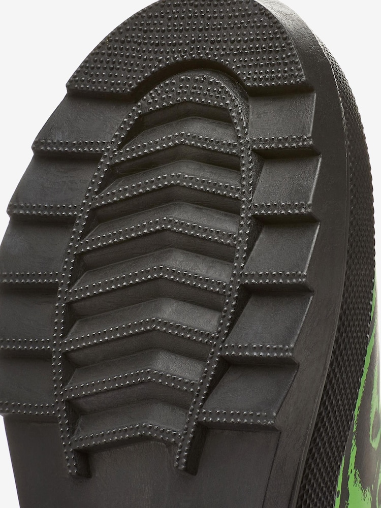 Schwarz/Limettengrün - Gummistiefel - Bild 4 von 4