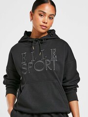 ELLE Black Sport Overhead Hoodie - Image 2 of 3