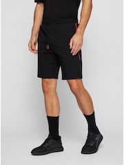 BOSS Black Headlo Jersey Shorts - Image 1 of 5
