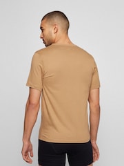 BOSS Black/White/Tan T-Shirts 3 Pack - Image 3 of 5