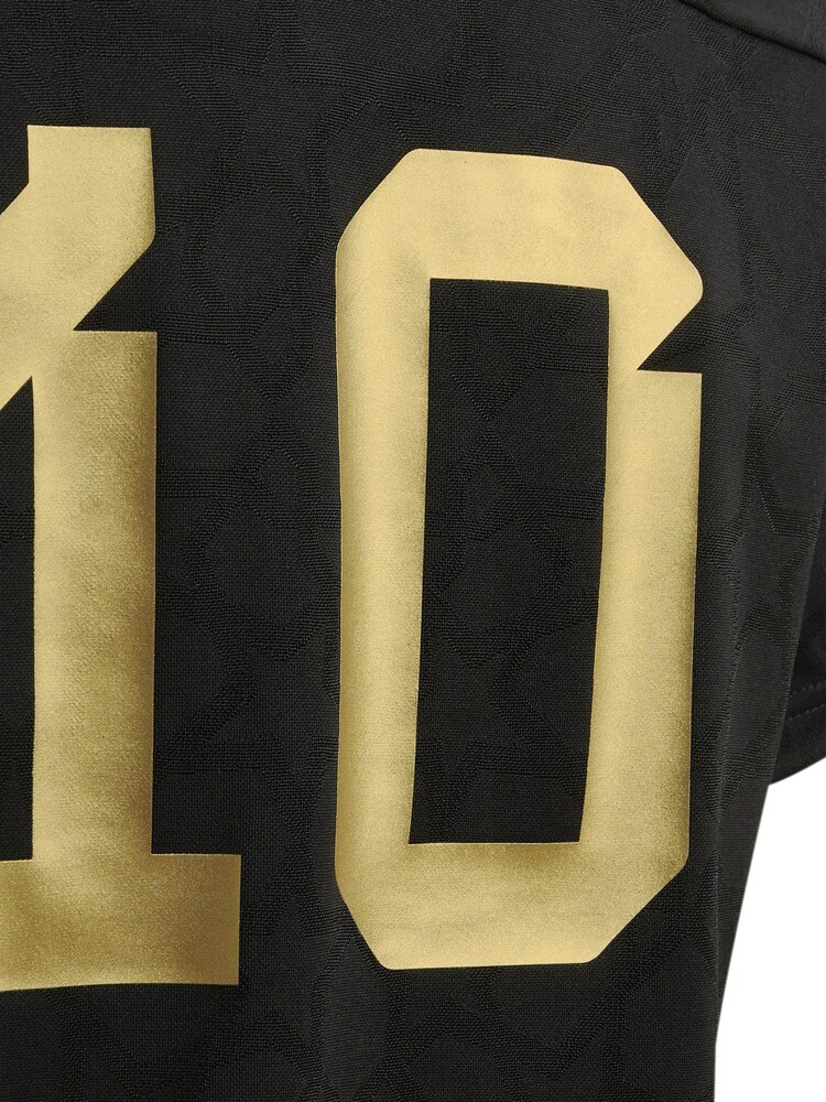 adidas Black Mo Salah Junior 3-Stripes Jersey - Image 5 of 5