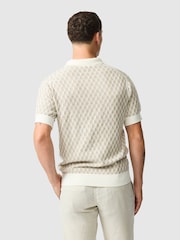 Rodd & Gunn Natural Galdfield Knit Polo Shirt - Image 2 of 5