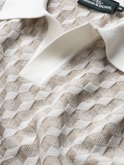 Rodd & Gunn Natural Galdfield Knit Polo Shirt - Image 5 of 5
