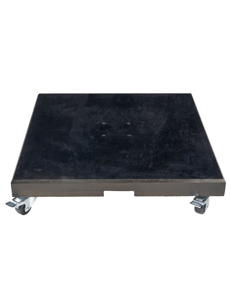 Pacific Black Garden Modena Polished Black Granite 90KG Wheeled Parasol - Image 1 of 4