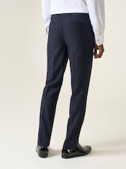 Azul - Pantalones de traje a medida con diseño a cuadros Newman de Skopes - Imagen 2 de 4