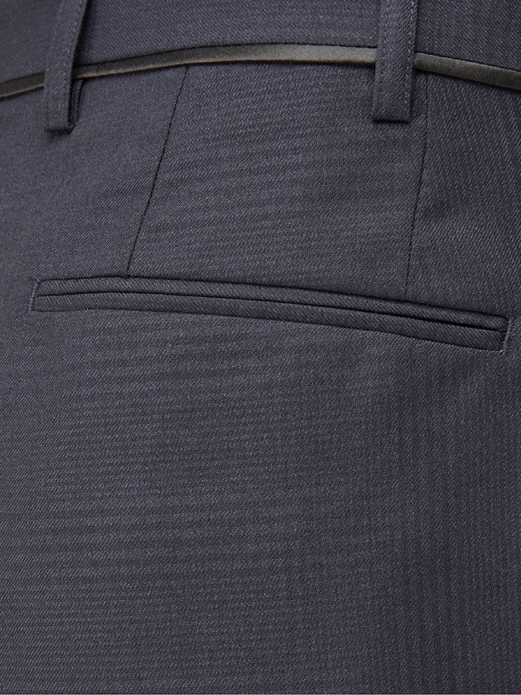 Azul - Pantalones de traje a medida con diseño a cuadros Newman de Skopes - Imagen 4 de 4