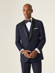 Skopes Blue Tailored Fit Newman Check Suit: Jacket - Image 3 of 6