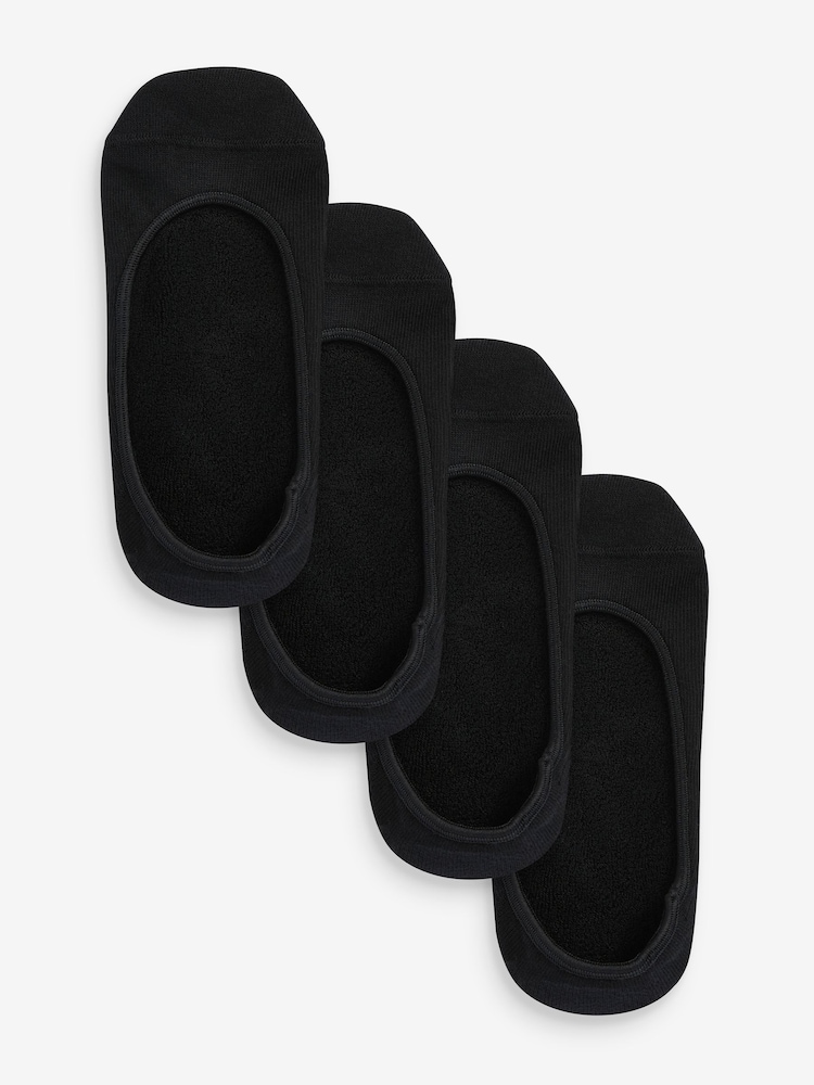 Black Cushion Sole Footsies 4 Pack - Image 1 of 2 Black Cushion Sole Footsies 4 Pack - Image 1 of 2