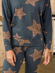 Charcoal Cotton Long Sleeve Pyjamas - Image 5 of 9