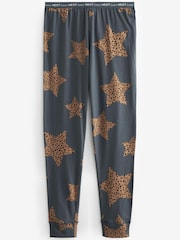 Charcoal Cotton Long Sleeve Pyjamas - Image 8 of 9