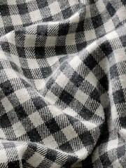 Monochromatyczny - Gingham Flannel Button Through Pyjamas - Image 4 of 4