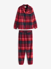 Red Check Matching Family Womens Christmas Cotton Pyjamas - Image 3 of 5