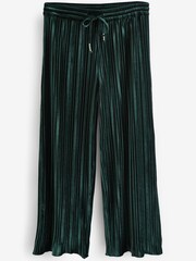 Dark Green Velvet Plissé Button Through Pyjamas - Image 9 of 10