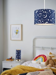 glow Blue Moon And Star Foil Table Lamp - Image 1 of 5