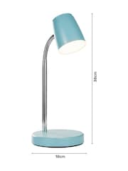 glow Blue LED Rechargeable Wireless Table Lamp - Image 4 of 6