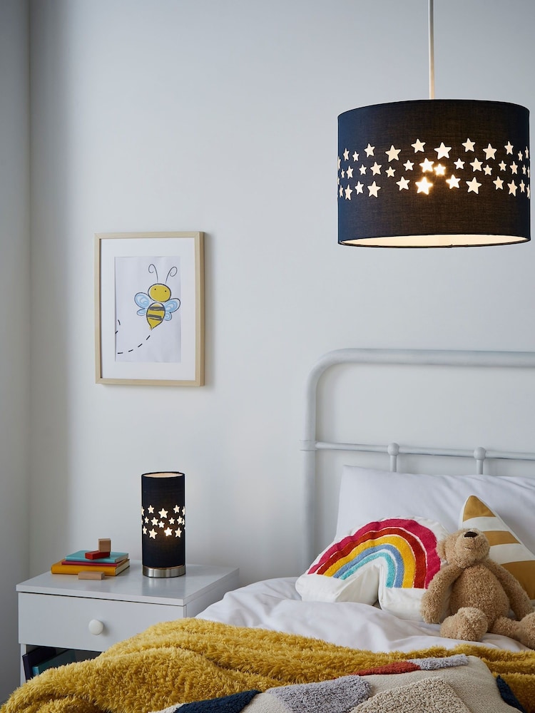 glow Blue Stars Laser Cut LED Table Lamp - Image 1 of 5