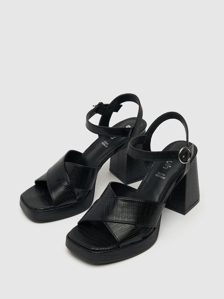 Negro - Zapatos de tacón con plataforma y tira cruzada Sarah de Schuh - Imagen 1 de 4 Negro - Zapatos de tacón con plataforma y tira cruzada Sarah de Schuh - Imagen 1 de 4