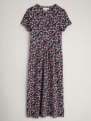Seasalt Cornwall Blue Seed Packet Short Sleeve Midi Dress - Image 5 of 6