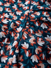 Seasalt Cornwall Blue Seed Packet Short Sleeve Midi Dress - Image 6 of 6