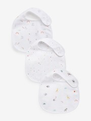 White Bright Character 3 Pack Regular Bibs - Image 1 of 4