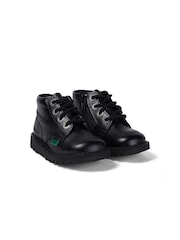 Kickers Black Infant Hi Zip Boots - Image 3 of 11